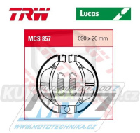 Brzdové obložení (brzdové pakny) TRW Lucas MCS857 - Kawasaki KX60 + KX80 + KLX110 + Suzuki RM60 + DR110Z