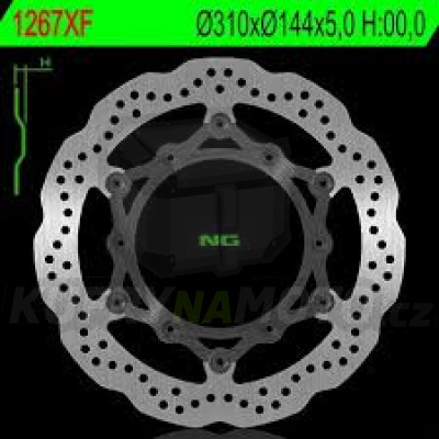 Brzdový kotouč přední moto NG 1267XF