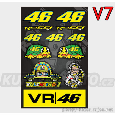 Samolepky VALENTINO ROSSI V7