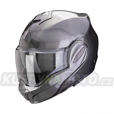 Moto přilba SCORPION EXO-TECH EVO PRO solid metalická šedá