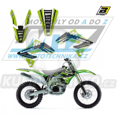 Polepy na motocykl (sada polepů Dream) Kawasaki KXF450 / 09-11 - typ polepů Dream4