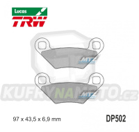 Destičky brzdové DP502-LUSI TRW Lucas MCB855SI - směs Sinter Offroad