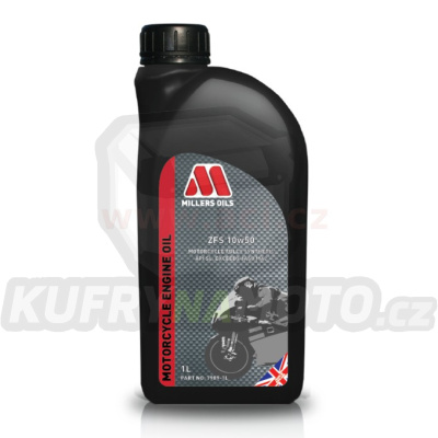 Millers Oils ZFS 10w50, plně syntetický olej pro vysoce výkonné 4-taktní motocyklové motory, 1 L