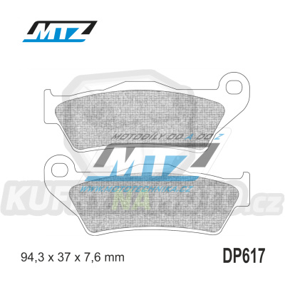 Destičky brzdové DP617-FM - MTZ směs Offroad Profi