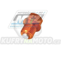 Magnetický výpouštěcí šroub M12x12mm (závit 1,5) - ZETA ZE58-1517 - KTM + Husqvarna + Gas-Gas - oranžový