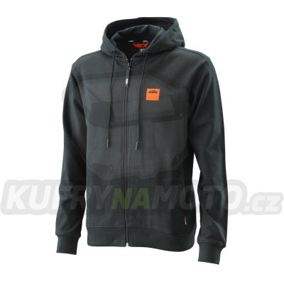 mikina na zip PURE RACING, KTM (černá)