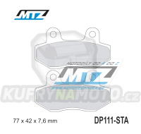 Destičky brzdové DP111-STA - směs Standard