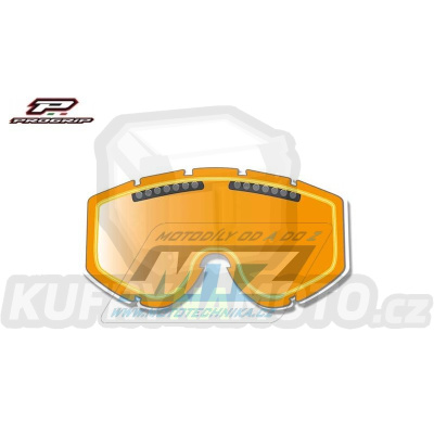 Sklo do brýlí Progrip 3257 Double Orange Turbo Flow Lens - dvojité, oranžové