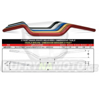 Řidítka WRP střední červená-2101-003- výprodej