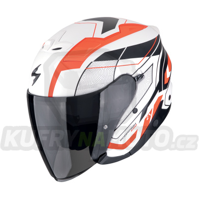 Moto přilba SCORPION EXO-Z1 VUE matná bílo/červeno/černá