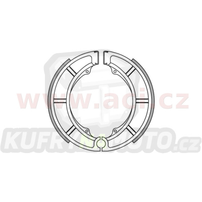 brzdové obložení (standardní materiál) NEWFREN (2 ks v balení)