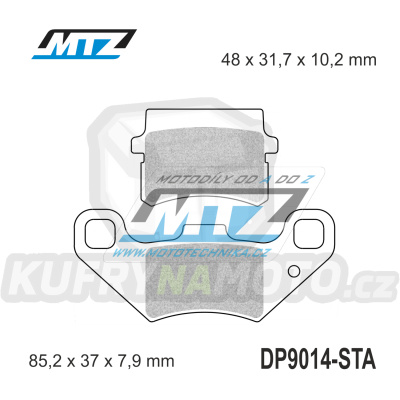 Destičky brzdové DP9014-STA - směs Standard