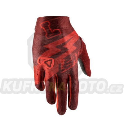LEATT rukavice DBX 2.0 X-FLOW GLOVE STADIUM RUBY barva bordová velikost XL