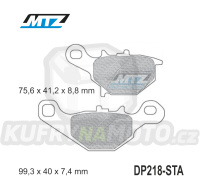 Destičky brzdové DP218-STA - směs Standard