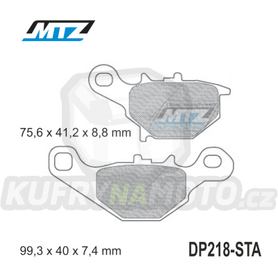 Destičky brzdové DP218-STA - směs Standard