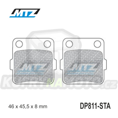 Destičky brzdové DP811-STA - směs Standard