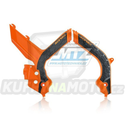 Kryty rámu KTM 125SX+150SX+250SX / 19-22 + 150SX+350SXF+450SXF / 19-22 + KTM 250XC+300XC+250XCF+350XCF+450XCF - barva oranžovo-černá