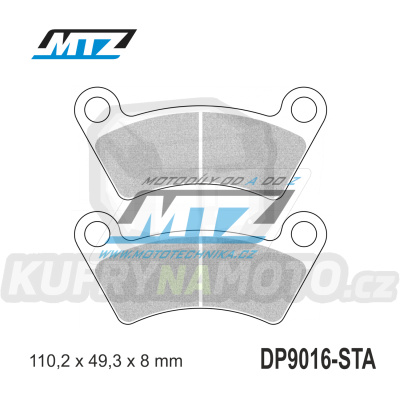 Destičky brzdové DP9016-STA - směs Standard