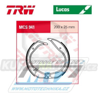 Brzdové obložení (brzdové pakny) TRW Lucas MCS941 - BMW R45 + R65 + R65G/S + R65GS + K75C + R80 + R80G/S + R80GS + R80GS Paris Dakar + R80GS/2 + R80RT + R80RT/2 + R80ST + R100 + R100CS + R100RS + R100RT