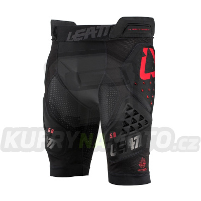 LEATT kraťasy s chráničem IMPACT SHORTS 3DF 5.0 black barva černá velikost XL