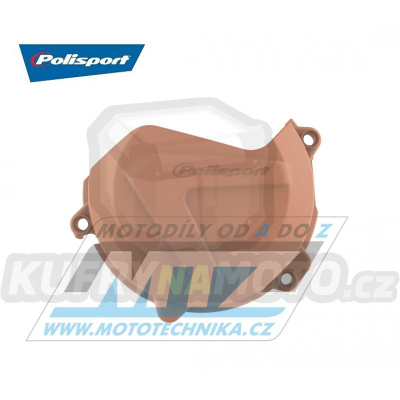 Kryt spojkového víka KTM 450SXF / 16-21 + 450EXCF / 17-21 + Husqvarna FC450 / 16-21 + FE450+FE501 / 17-21 - (barva tmavě oranžová)