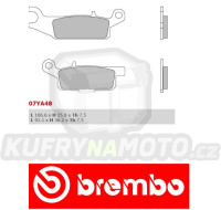 Brzdové destičky Brembo YAMAHA YFM RAPTOR RIGHT 250 r.v. Od 09 -  směs SD Přední