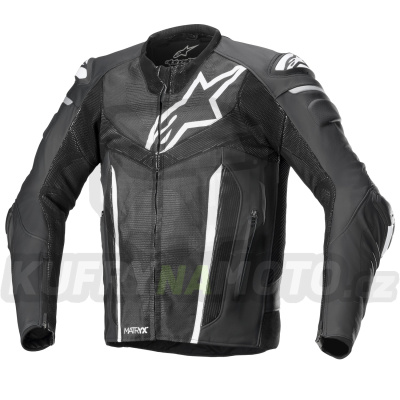 bunda FUSION, ALPINESTARS (černá/bílá/metalická šedá) 2023