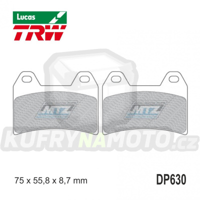 Destičky brzdové DP630-LU TRW Lucas MCB683 - směs Allround