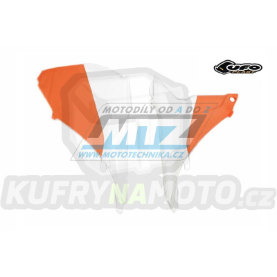 Kryty air-boxu KTM 125SX+150SX / 13-15 + 250SX / 13-16 + 250SXF+350SXF+450SXF / 13-15 - barva oranžovo-bílá