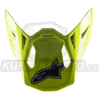 kšilt pro přilby SUPERTECH S-M8 FACTORY, ALPINESTARS (černá/žlutá fluo/modrá lesklá)