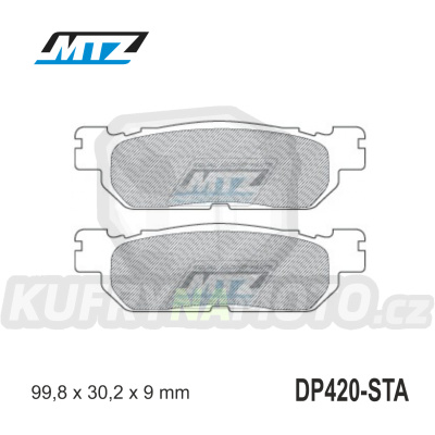 Destičky brzdové DP420-STA - směs Standard