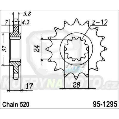 Kolečko MTZ 15 zubů-95-1295-15- výprodej