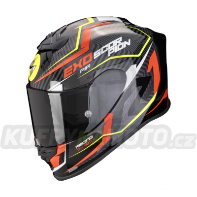 Moto přilba SCORPION EXO-R1 EVO AIR COUP černo/červeno/fluo žlutá