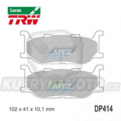 Destičky brzdové DP414-LUSRM TRW Lucas MCB640SRM - směs Sinter Scooter