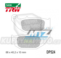 Destičky brzdové DP524-LUSI TRW Lucas MCB867SI - směs Sinter Offroad