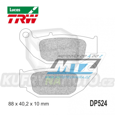 Destičky brzdové DP524-LUSI TRW Lucas MCB867SI - směs Sinter Offroad