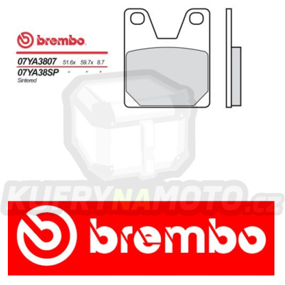 Brzdové destičky Brembo YAMAHA YZF R1 1000 r.v. Od 98 - 01 Originál směs Zadní