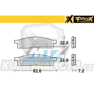 Destičky brzdové DP408 - PROX 37.104102