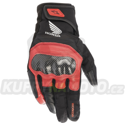 rukavice SMX Z DRYSTAR HONDA kolekce, ALPINESTARS (černá/červená) 2024