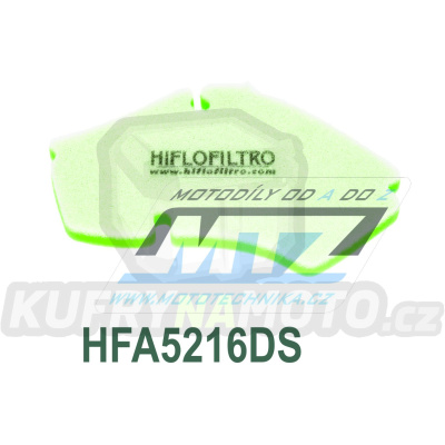 Filtr vzduchový HFA5216DS (HifloFiltro) - Piaggio 50 Zip Fast Rider RST + 50 Zip RST + 50 Zip SP