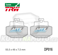 Destičky brzdové DP016-LU TRW Lucas MCB727 - směs Allround