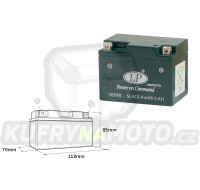 LANDPORT baterie SLA12-4S (YTX4L-BS) 12V 5AH (113X69X85MM) bezúdržbový (naplněný)