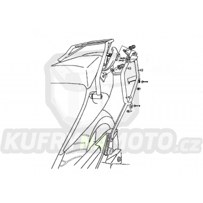 Nosič držák bočních kufrů Fehling Honda CBF 600 S (PC38/S) 2004 – 2007 Fehling 6995 ST - FKM189- akce