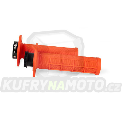 Rukojeti na moto RTECH R20 LOCK-ON neon oranžové