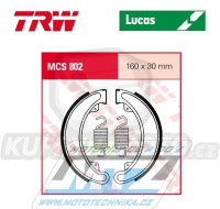 Brzdové obložení (brzdové pakny) TRW Lucas MCS802 - Honda CB250G + CJ250T + TRX300FW Fourtrax + CB350F Four + CB350K + CB360G + CJ360T + CB400F Four