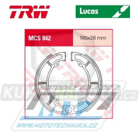 Brzdové obložení (brzdové pakny) TRW Lucas MCS842 - Suzuki LT250F - F + Ozark LT250F