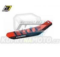 Sedlo kompletní Honda CRF250R / 18-21 + CRF450R / 13-20 - barva červeno-černá - typ potahu ZEBRA - zvýšené provedení +15mm