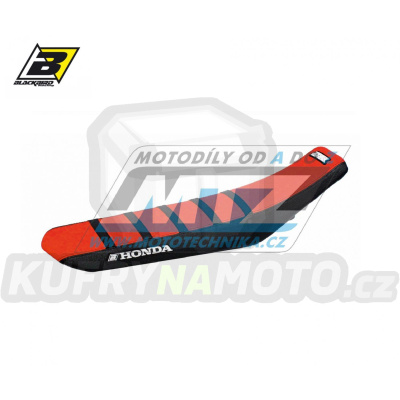 Sedlo kompletní Honda CRF250R / 18-21 + CRF450R / 13-20 - barva červeno-černá - typ potahu ZEBRA - zvýšené provedení +15mm