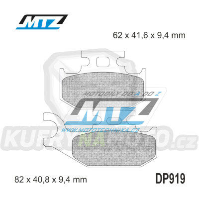 Destičky brzdové DP919-FM - MTZ směs Offroad Profi