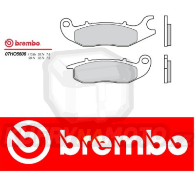 Brzdové destičky Brembo RIEJU RS2 NKD 125 r.v. Od 06 -  směs Originál Přední